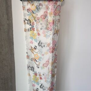 Vintage Careta Retro Floral Mod Scarf•13”x60” Polyester